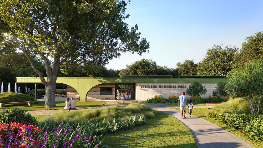 Pawtucket Veterans Memorial Master Plan, Bathhouse and Pool